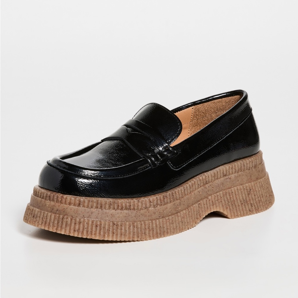 Ganni | Creepers Wallaby Loafers | Size 36 (6-6.5) | Black with tan sole